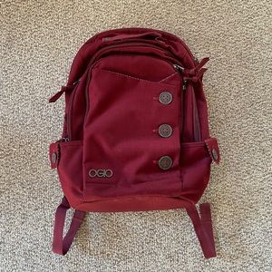 Red Ogio soho laptop backpack